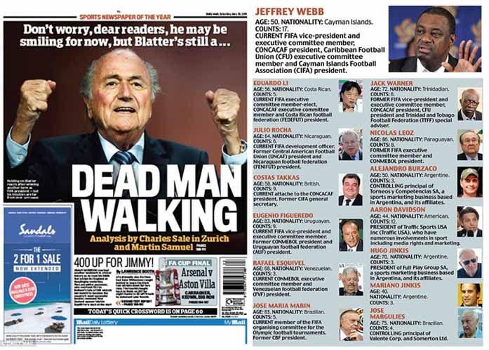 Blatter Dijuluki ´Orang Mati Berjalan` Meski Terpilih Kembali Pimpin FIFA